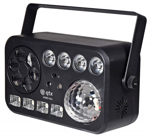 QTX Gobo Hex 6 in 1 LED and Laser Effect